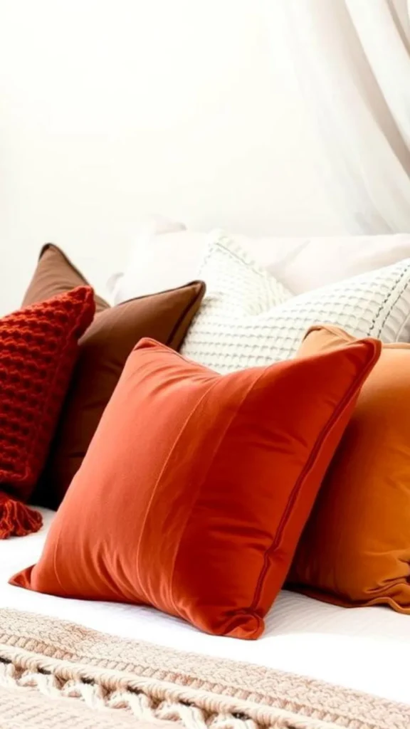 Use a Warm Terracotta Cushion as the One Bold Note