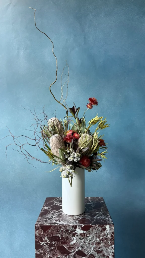 Dried and Fresh Botanicals Connect the Interior to the Seasonal World Outside