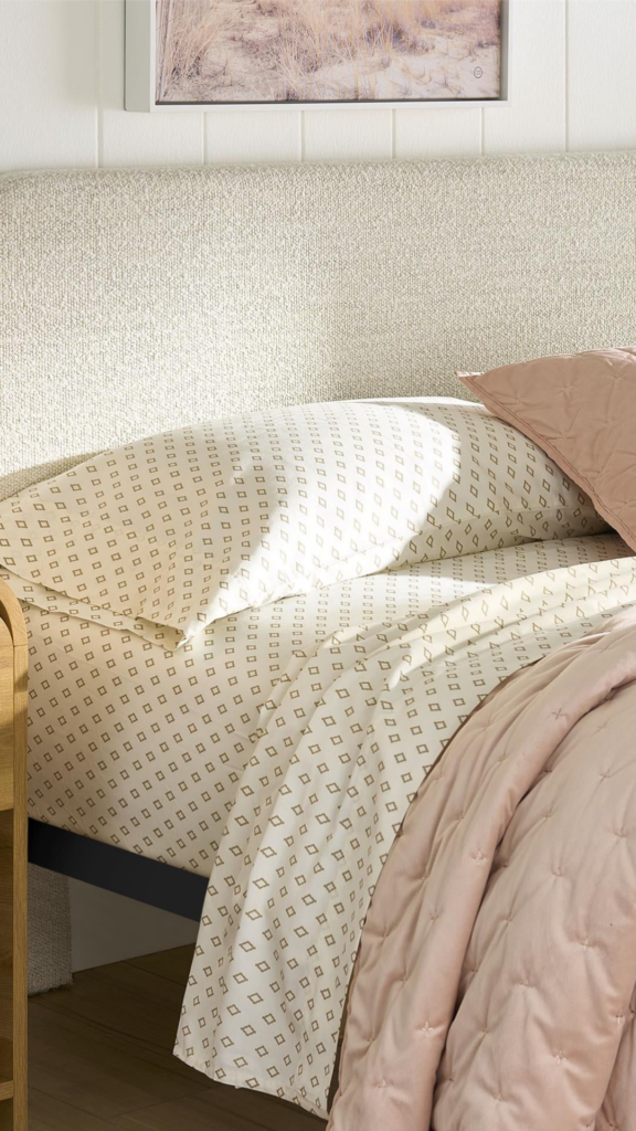 boucle headboard bedroom care maintenance texture warmth long term 2026