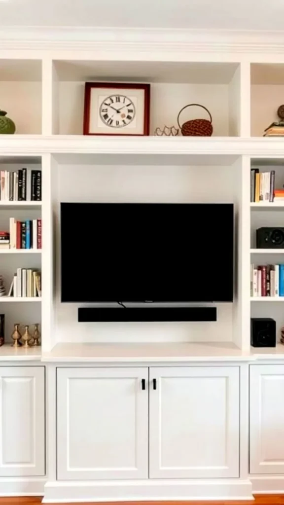 curved bookshelf living room television unit alternative organic integrated 2026