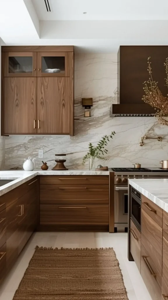 earthy kitchen ideas 2026 textured cabinet fronts reeded fluted natural grain tactile