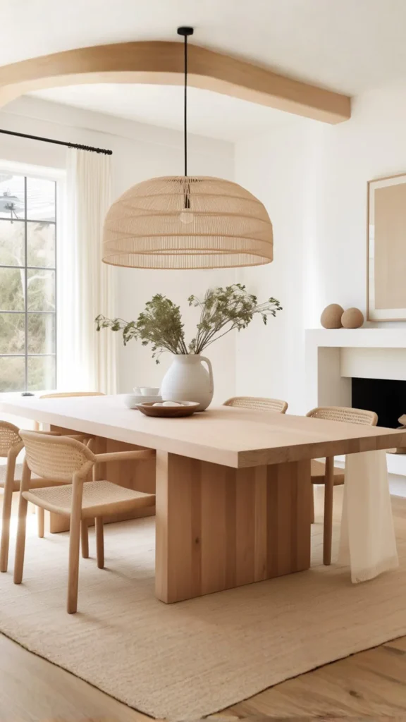japandi dining room ideas earthy muted wall colour warm sage muted olive beautiful 2026