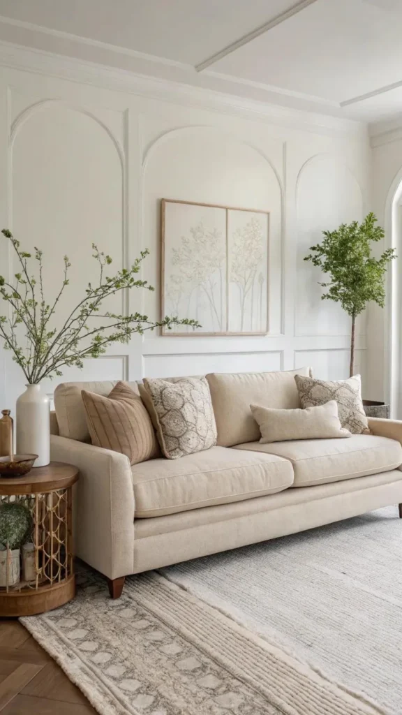 neutral living room ideas linen sofa warm oat primary seating piece beautiful 2026