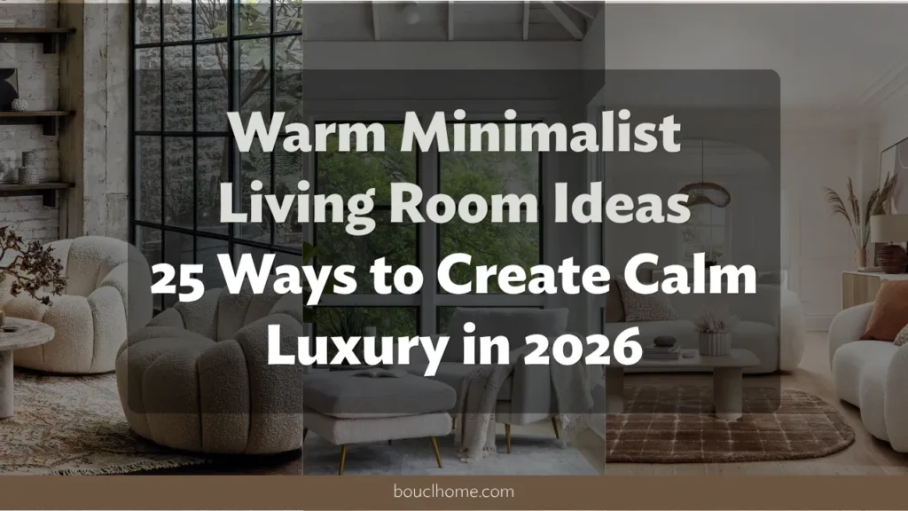 Warm Minimalist Living Room Ideas: 25 Ways to Create Calm Luxury in 2026