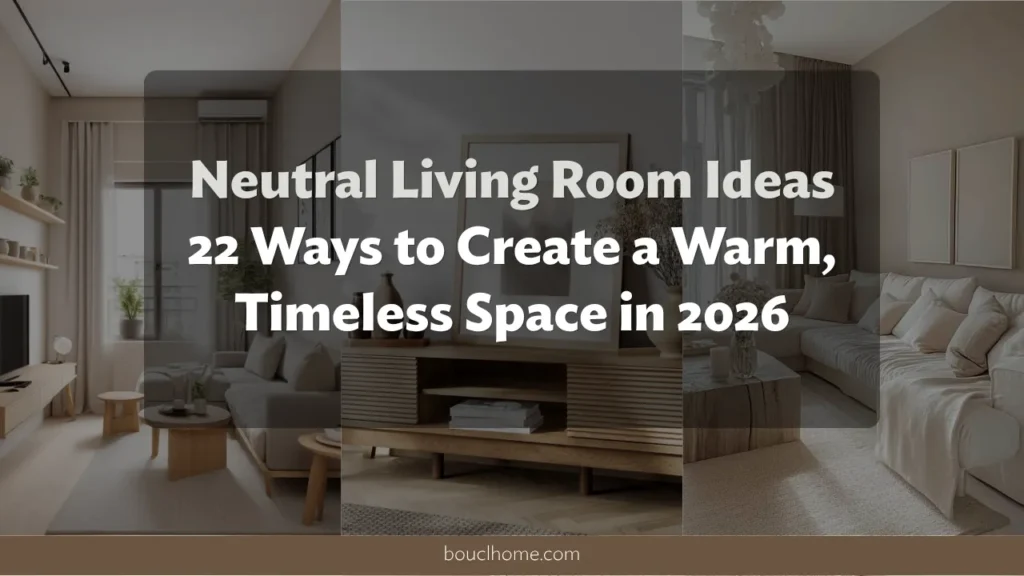 Neutral Living Room Ideas: 25 Ways to Create a Warm, Timeless Space in 2026