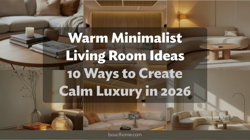Warm Minimalist Living Room Ideas: 10 Ways to Create Calm Luxury in 2026