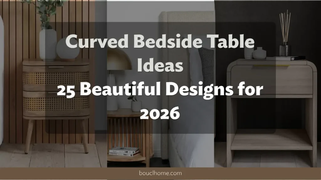 Curved Bedside Table Ideas: 25 Beautiful Designs for 2026