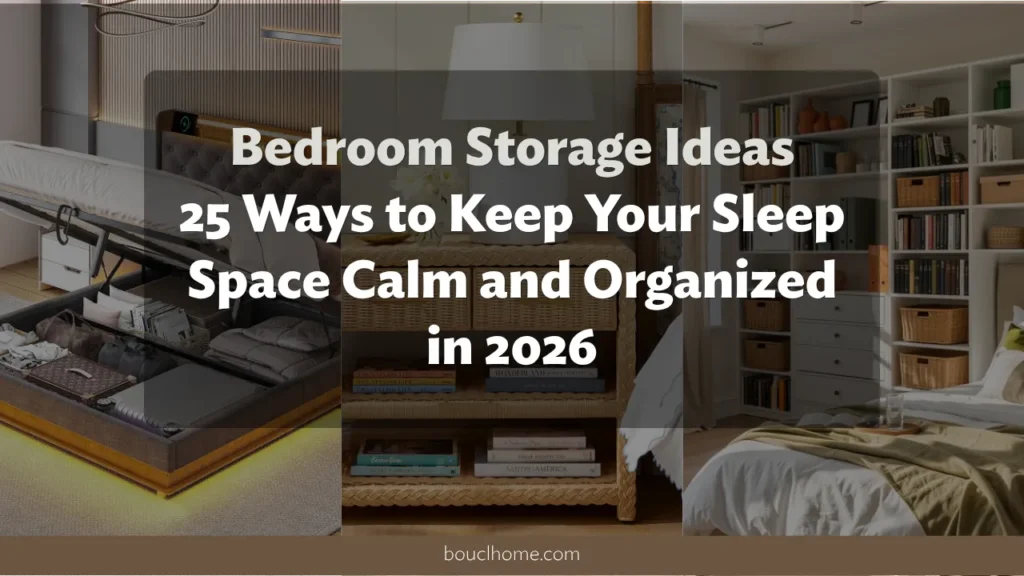Bedroom Storage Ideas: 25 Ways to Keep Your Sleep Space Calm and Organized in 2026