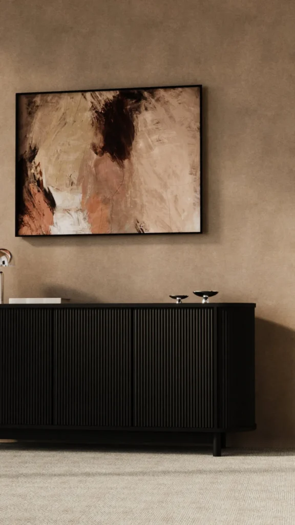 curved sideboard floating wall mounted no legs appears