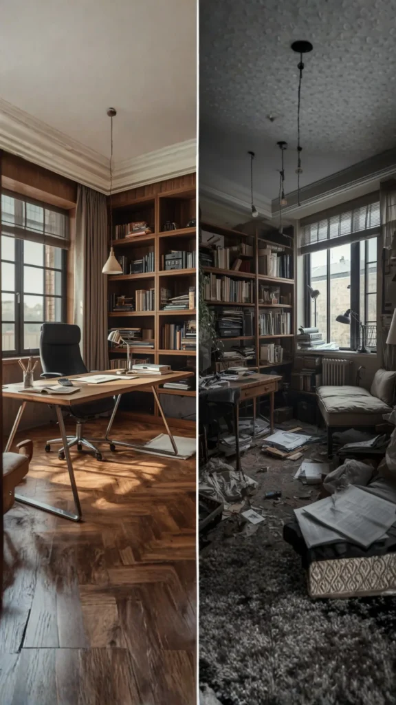home office ideas well designed versus neglected corner difference atmosphere 2026