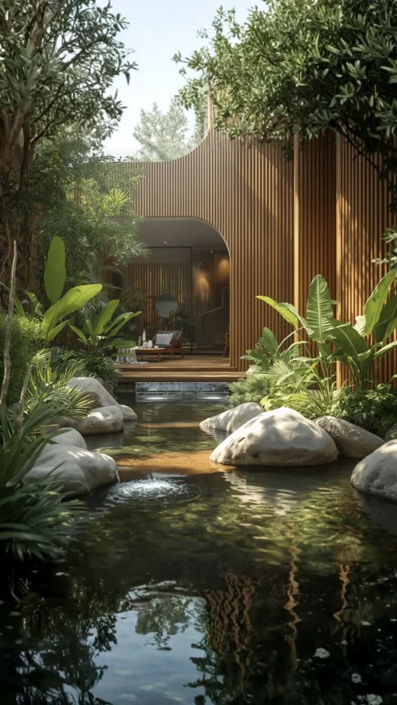 what is biophilic home design elements plants wood stone water natural light explained