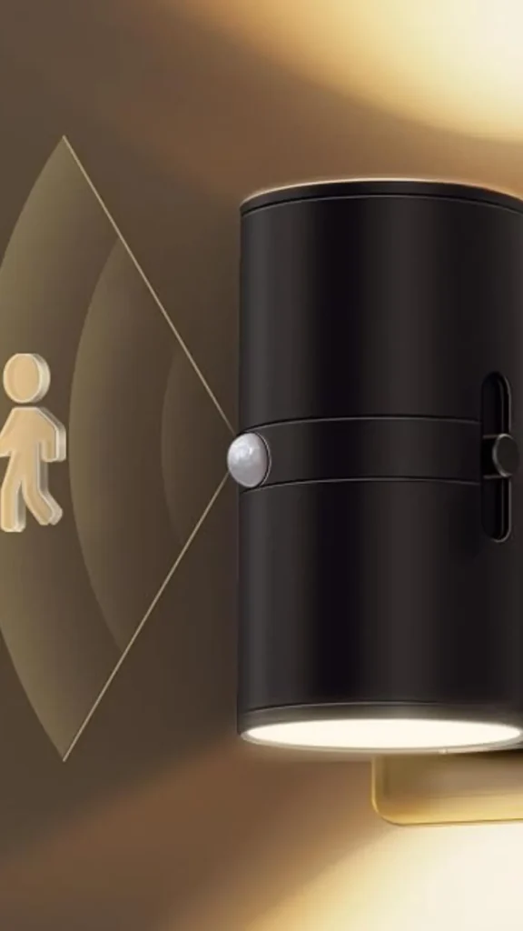 japandi contemporary fusion bathroom motion sensor night light path warm