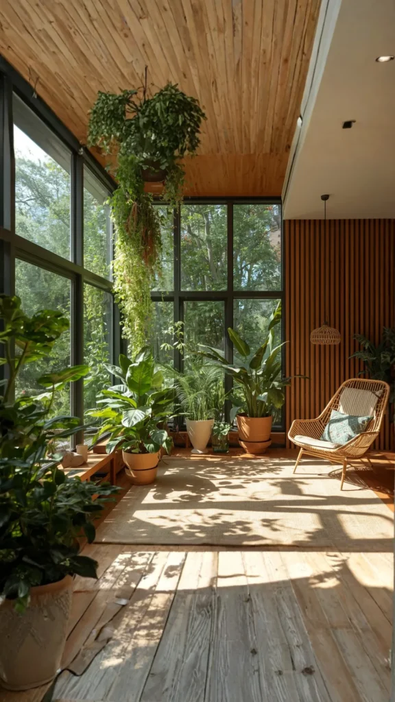 biophilic home design natural light large windows flooded bright connection outdoors