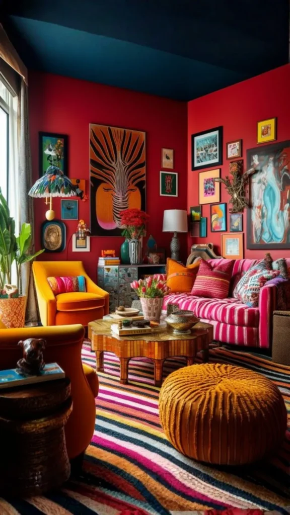 interior design styles explained maximalist interior abundant layered colourful deeply personal beautiful