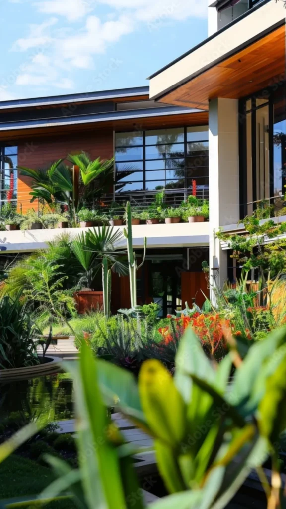 sustainable interior design rainwater greywater collection garden
