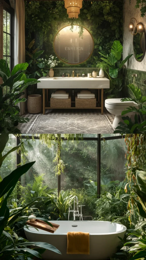 luxury bathroom on a budget plants humidity loving lush transforming space spa forest
