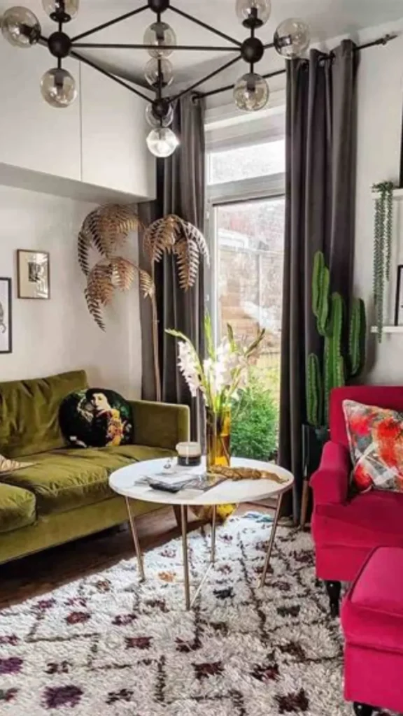living room decor trends 2026 layered vintage new pieces mixed