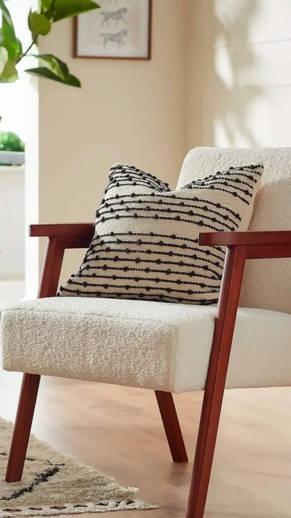boucle armchair care maintenance texture warmth long term