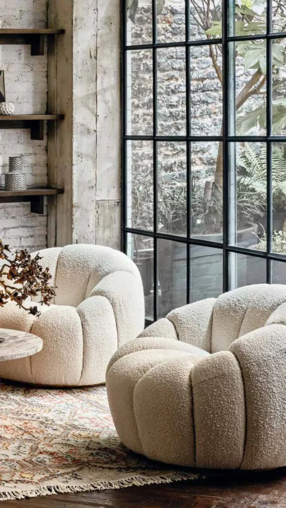 boucle armchair final easiest upgrade summary styled