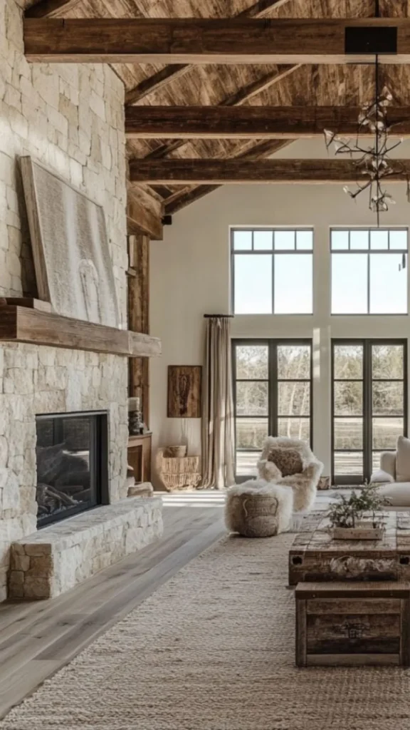 modern farmhouse living room multigenerational family flexible spacious
