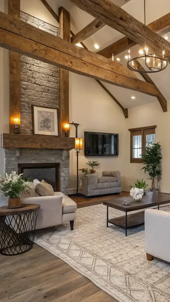 modern farmhouse living room final enduring warm appeal resolved