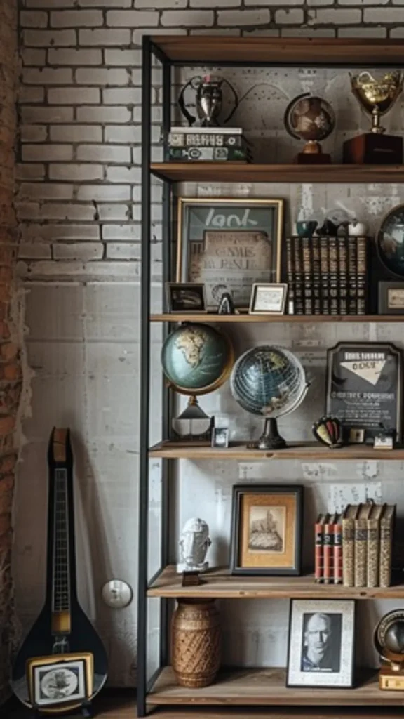home office ideas personal interests hobbies objects shelf