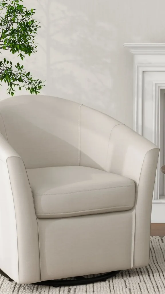 curved accent chair sunroom conservatory bright styled