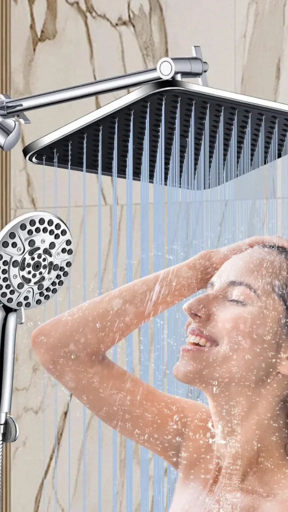 japandi contemporary fusion bathroom water efficient shower fixtures