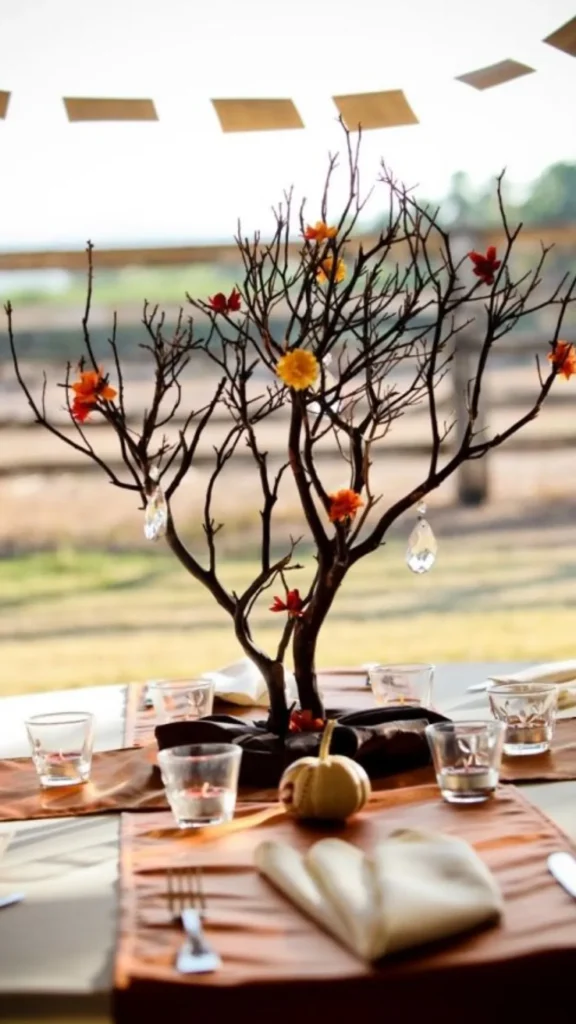 sustainable interior design seasonal decorating dried branches botanicals reusable
