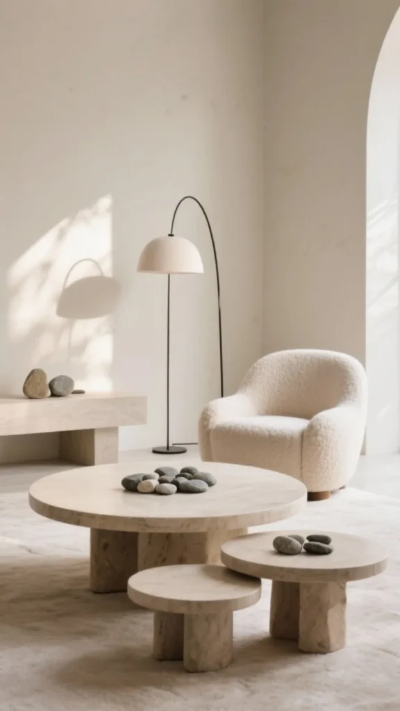 curved accent chair arc floor lamp overhead paired