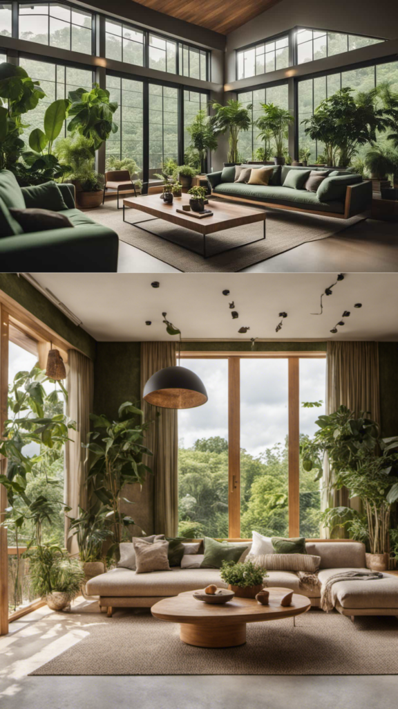 living room decor trends 2026 biophilic plants design elements natural materials integrated
