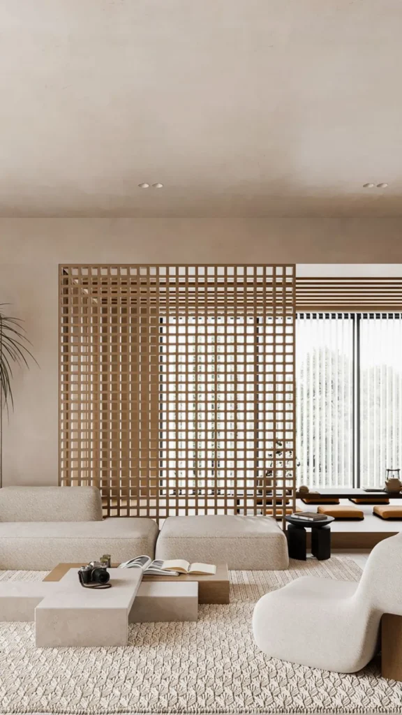 japandi bedroom ideas ceiling deeper warm tone upward 2026