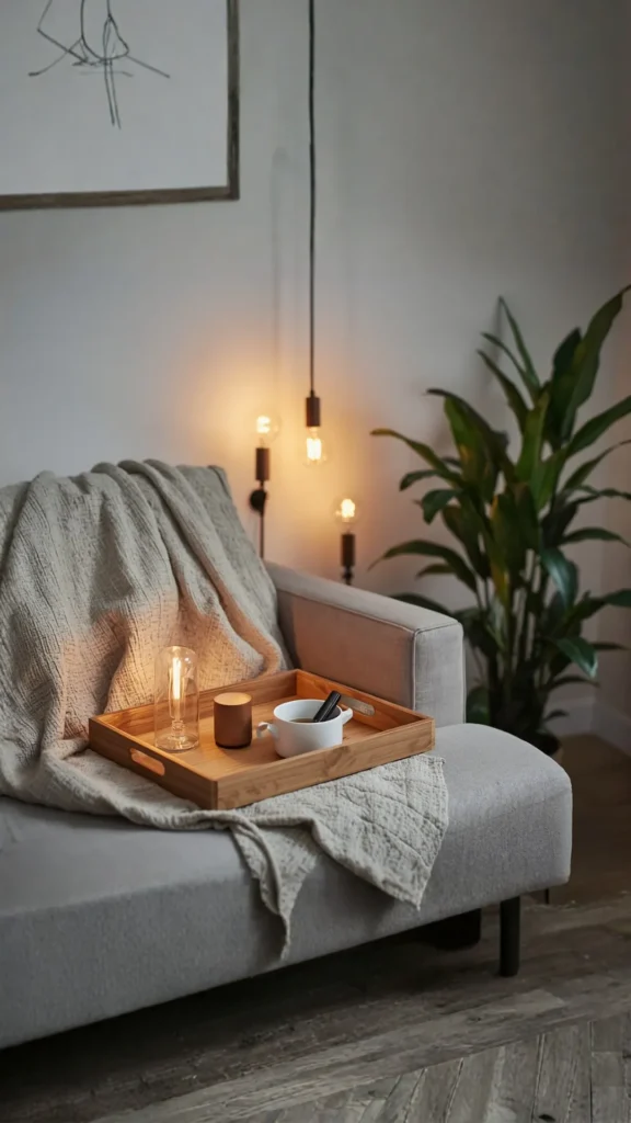 japandi style guide how to start home journey simple steps warm bulbs linen plant