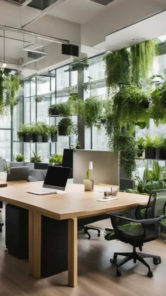 home office ideas biophilic plants improving atmosphere focus beautiful 2026