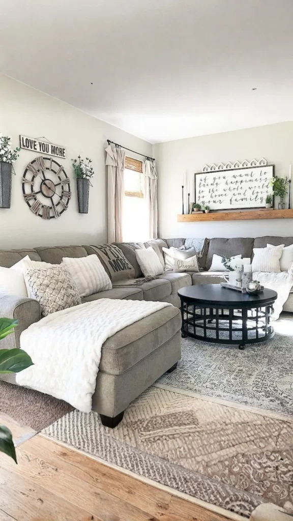 modern farmhouse living room what to leave out updated avoiding dated trends 2026