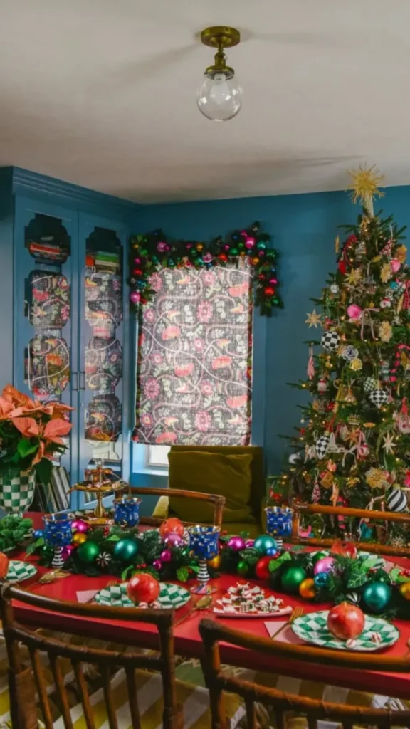 maximalist home decor holiday seasonal fully decorated abundant