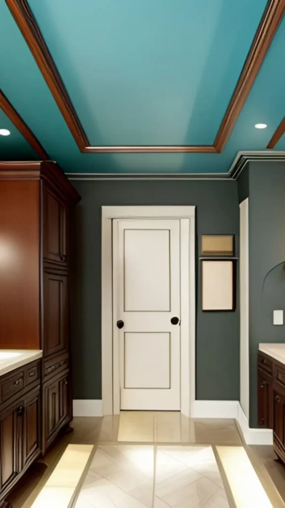 colorful bathroom ideas ceiling wall combination full color immersion