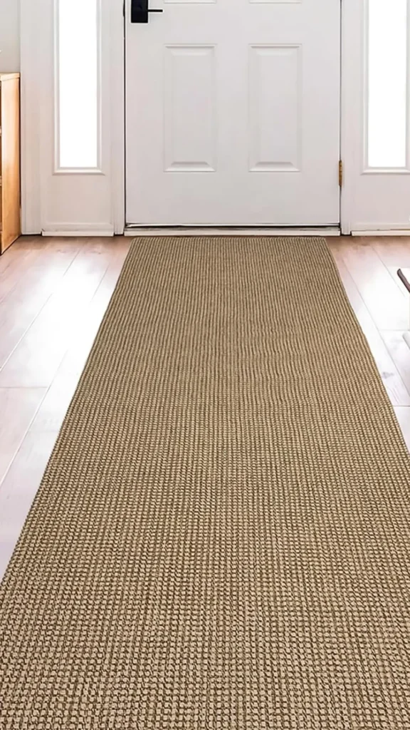 cozy entryway decor ideas runner rug long hallway warm natural