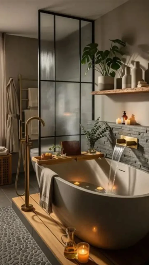 colorful bathroom ideas colorful freestanding bathtub centerpiece neutral