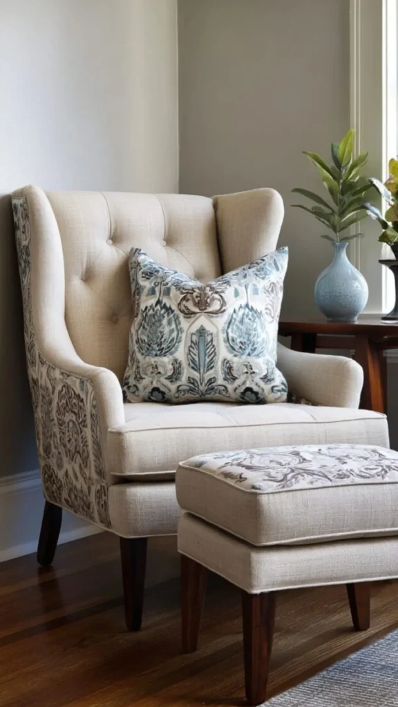cozy entryway decor ideas accent chair stool layered entryway