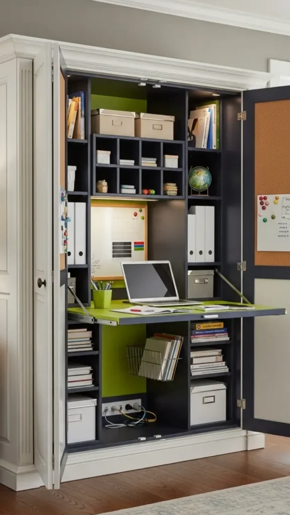 home office ideas clever storage surfaces clear organized beautiful 2026
