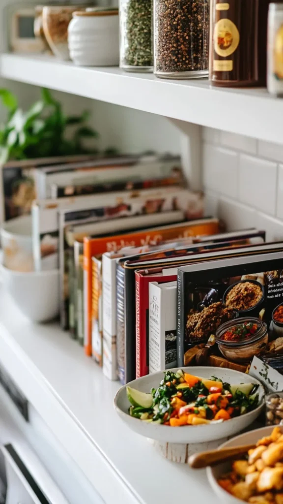 organic modern kitchen ideas cookbook display edited open shelving