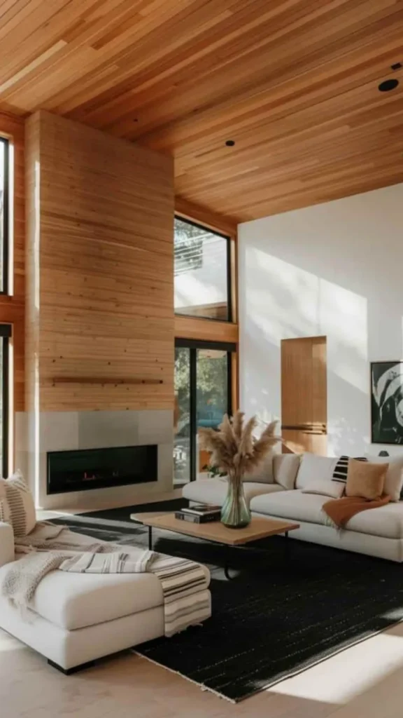 organic modern living room ideas seasonal styling single branch swapped 2026