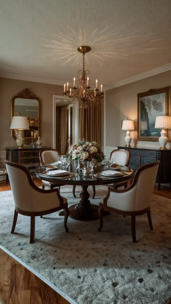 curved dining chair ideas how to style beautifully dining room table setting centrepiece warm lighting