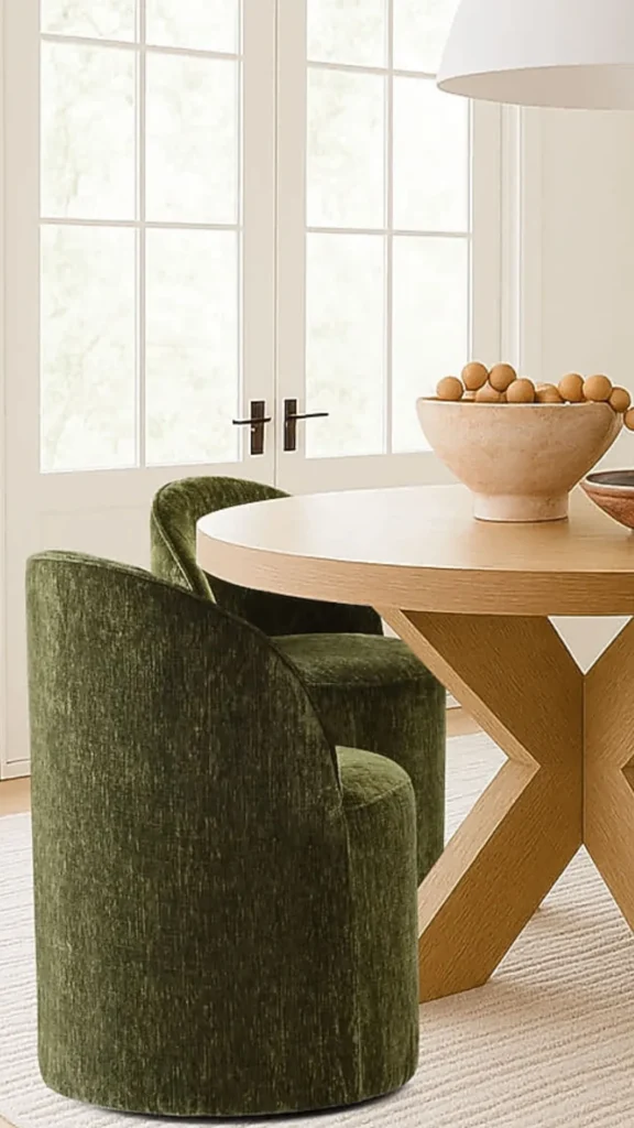 curved dining chair armless tighter spacing full table