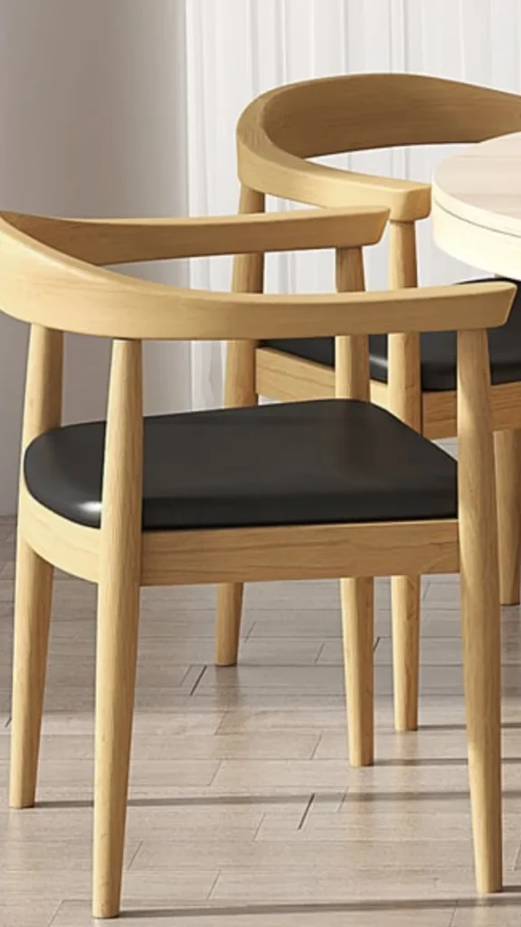curved dining chair live edge wood table natural surrounding