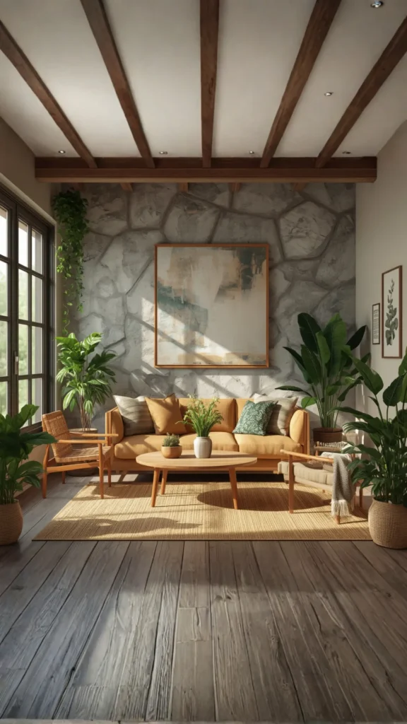what is sustainable interior design principles natural materials vintage plants quality 2026