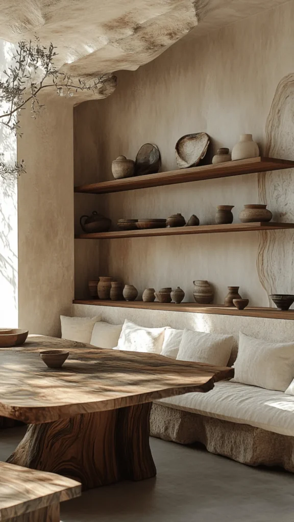 interior design styles explained wabi sabi imperfection handmade ceramics aging