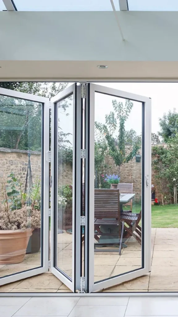 outdoor living space ideas bifold doors connecting indoor outdoor