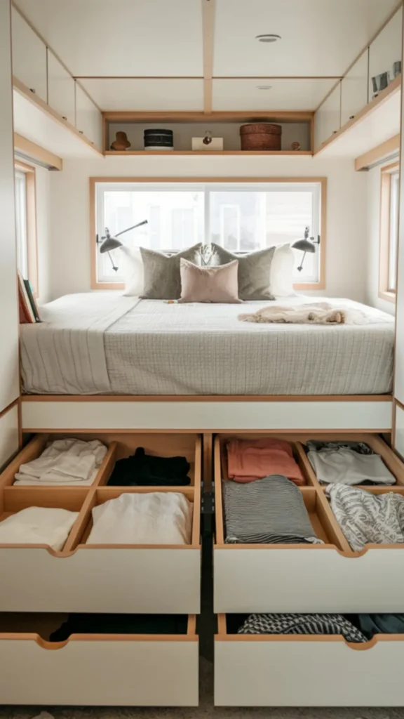 bedroom storage ideas rental freestanding removable solutions